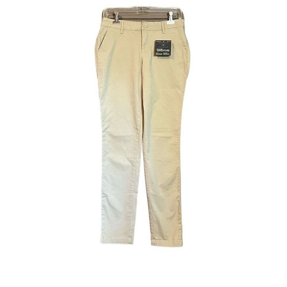 NWT! Eddie Bauer beige boyfriend slim fit pants - Picture 1 of 13
